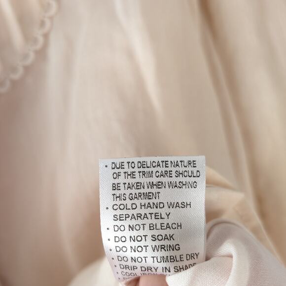 NWOT MOS The Label Ivory Meadow Blouse Button Linen Blend Long Sleeve, size US 6 - Picture 9 of 10